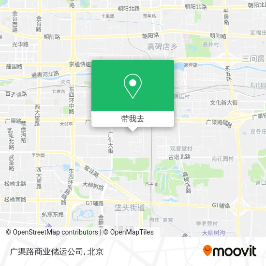 广渠路商业储运公司地图