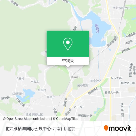 北京雁栖湖国际会展中心-西南门地图