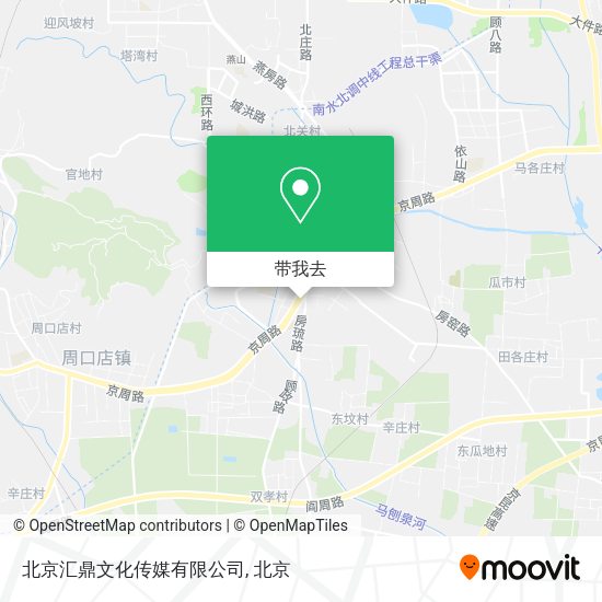 北京汇鼎文化传媒有限公司地图