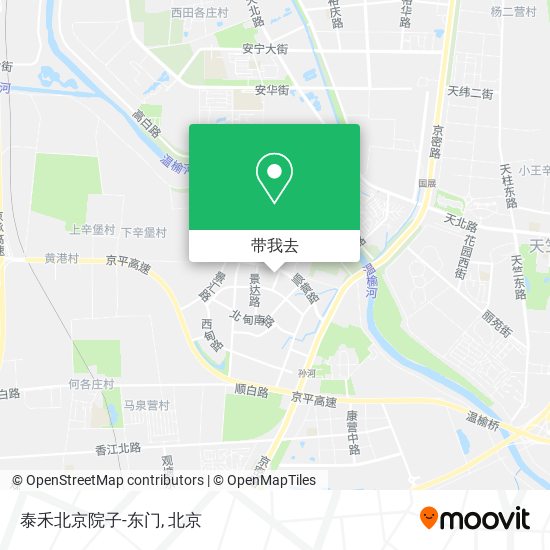 泰禾北京院子-东门地图