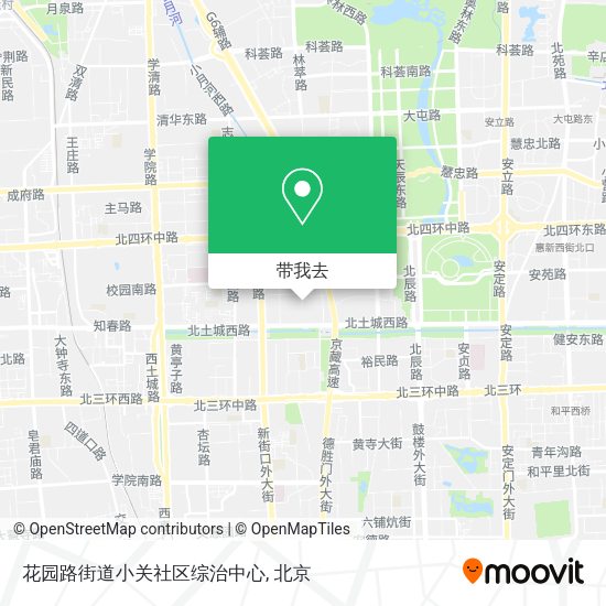 花园路街道小关社区综治中心地图