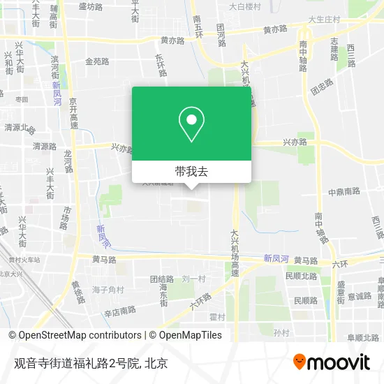 观音寺街道福礼路2号院地图