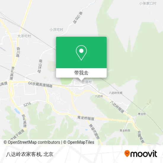 八达岭农家客栈地图