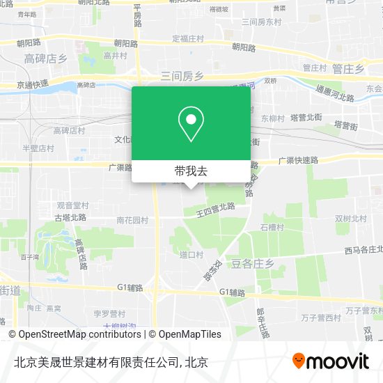 北京美晟世景建材有限责任公司地图