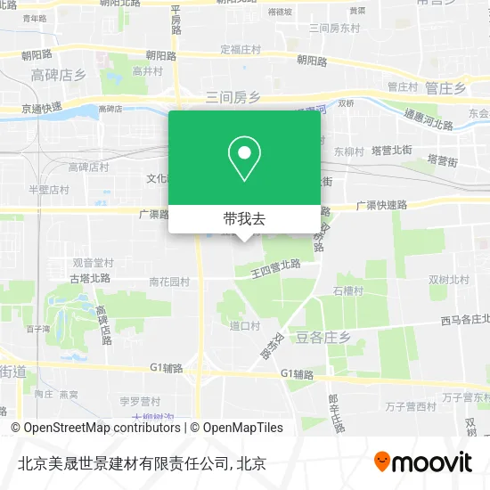 北京美晟世景建材有限责任公司地图