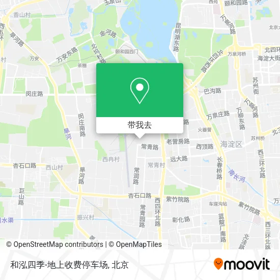 和泓四季-地上收费停车场地图