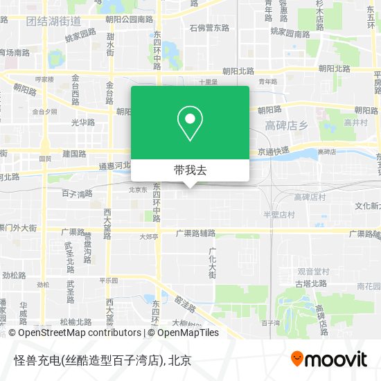 怪兽充电(丝酷造型百子湾店)地图