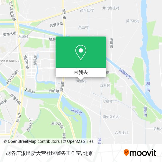 胡各庄派出所大营社区警务工作室地图