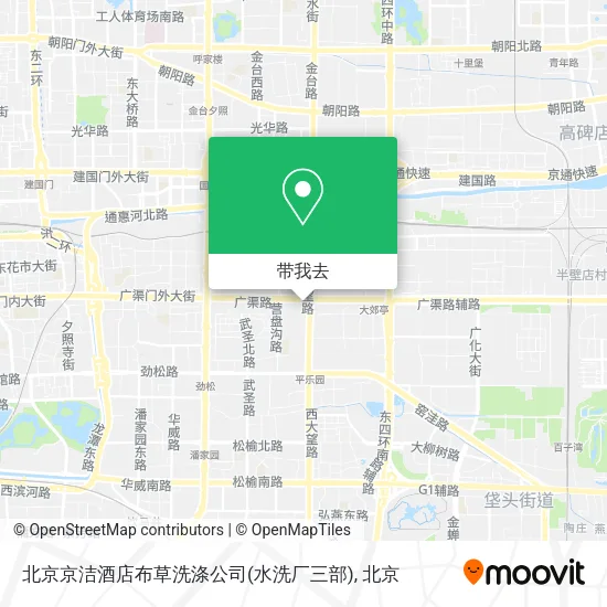 北京京洁酒店布草洗涤公司(水洗厂三部)地图
