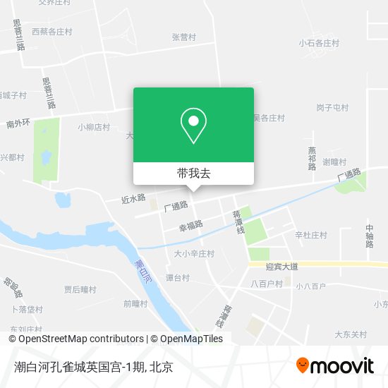 潮白河孔雀城英国宫-1期地图