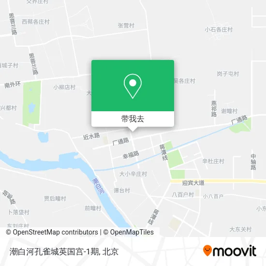 潮白河孔雀城英国宫-1期地图
