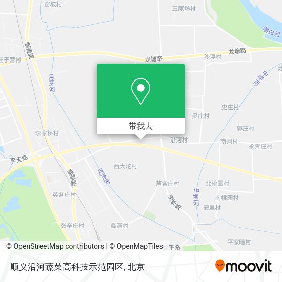 顺义沿河蔬菜高科技示范园区地图