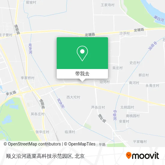 顺义沿河蔬菜高科技示范园区地图