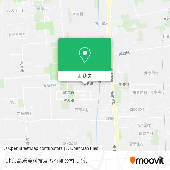 北京高乐美科技发展有限公司地图