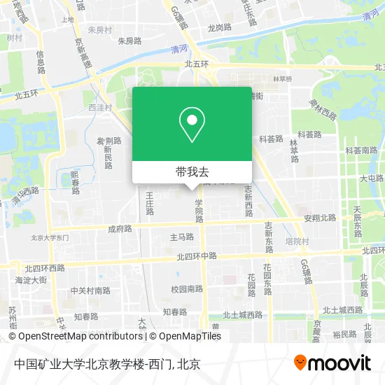 中国矿业大学北京教学楼-西门地图