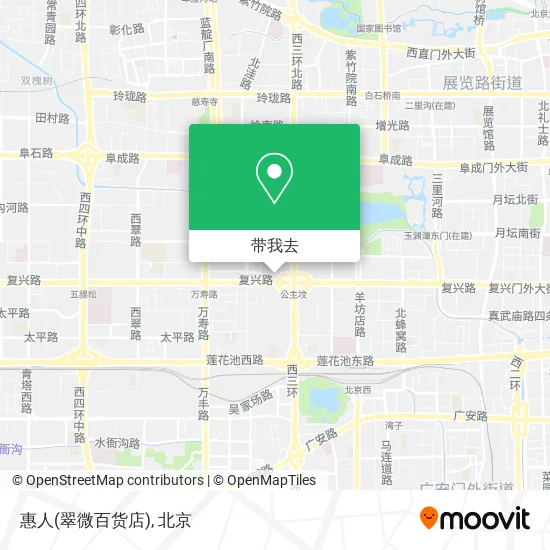 惠人(翠微百货店)地图