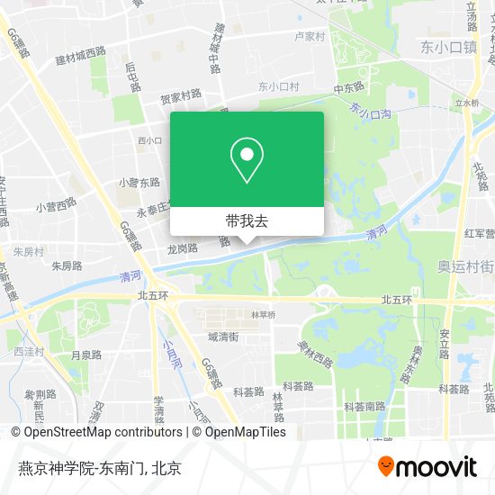 燕京神学院-东南门地图