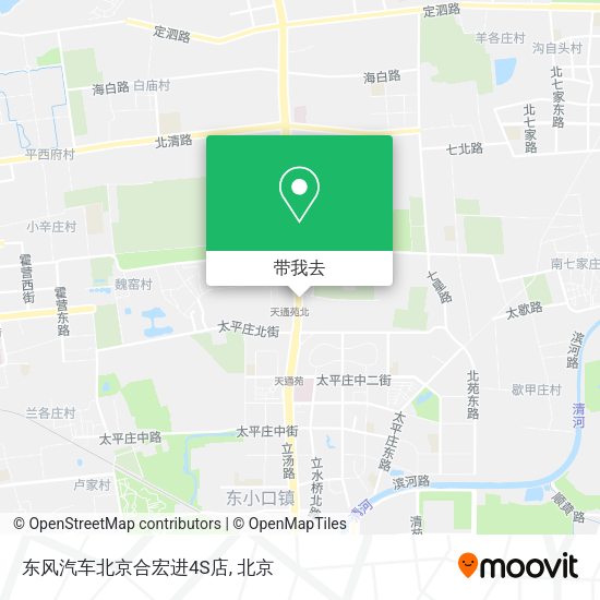 东风汽车北京合宏进4S店地图
