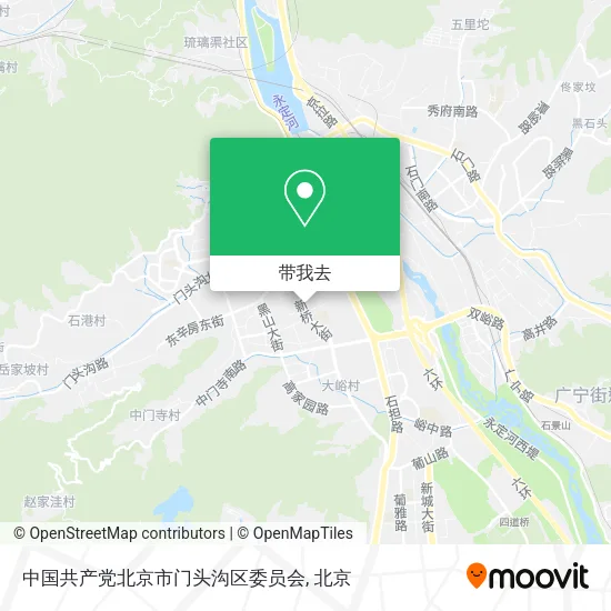 中国共产党北京市门头沟区委员会地图
