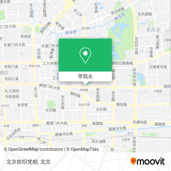 北京纺织党校地图