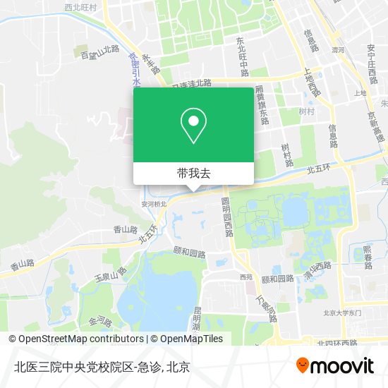 北医三院中央党校院区-急诊地图