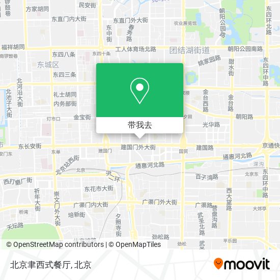 北京聿西式餐厅地图