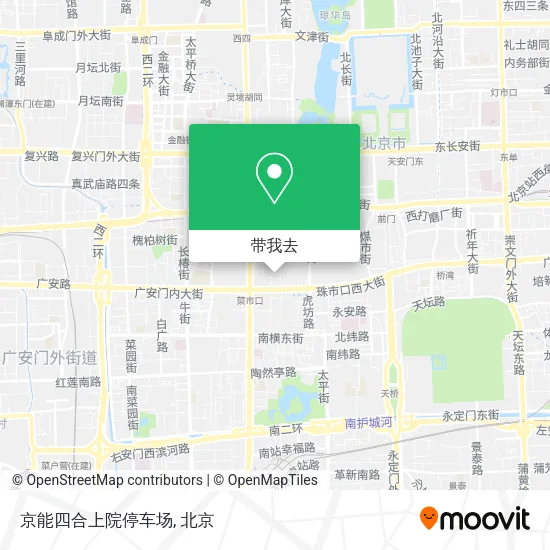 京能四合上院停车场地图