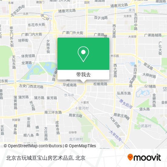 北京古玩城亘宝山房艺术品店地图