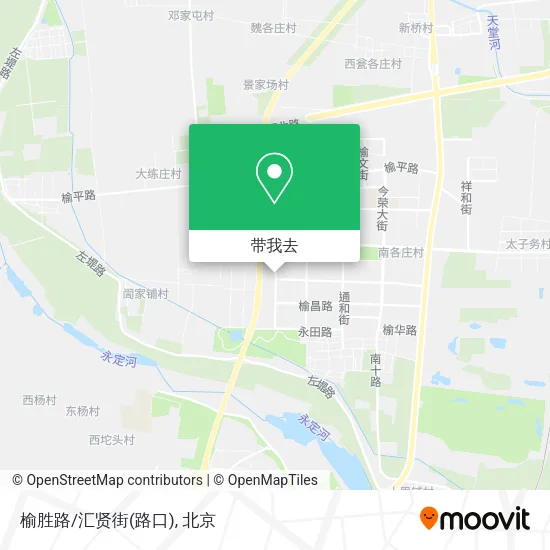 榆胜路/汇贤街(路口)地图