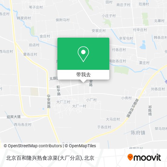 北京百和隆兴熟食凉菜(大厂分店)地图