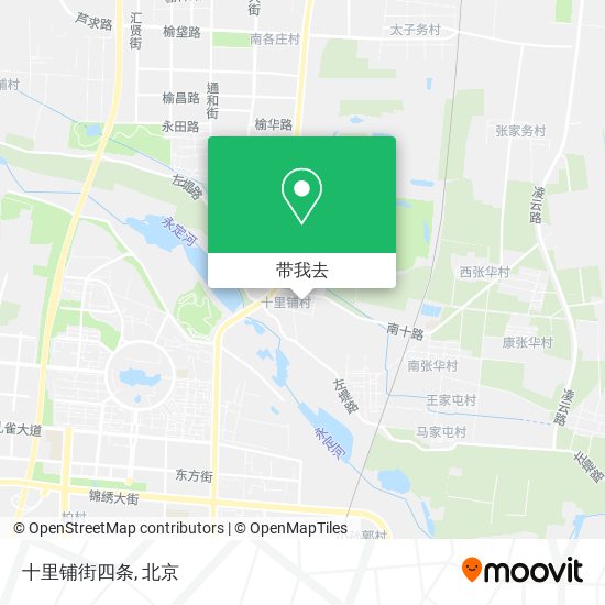 十里铺街四条地图