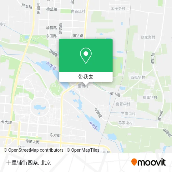 十里铺街四条地图