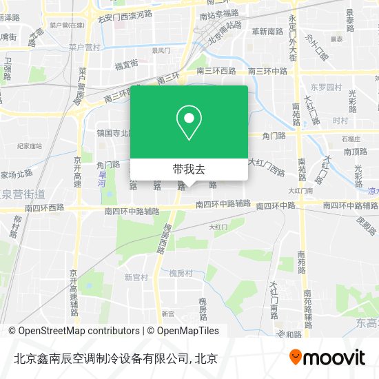 北京鑫南辰空调制冷设备有限公司地图