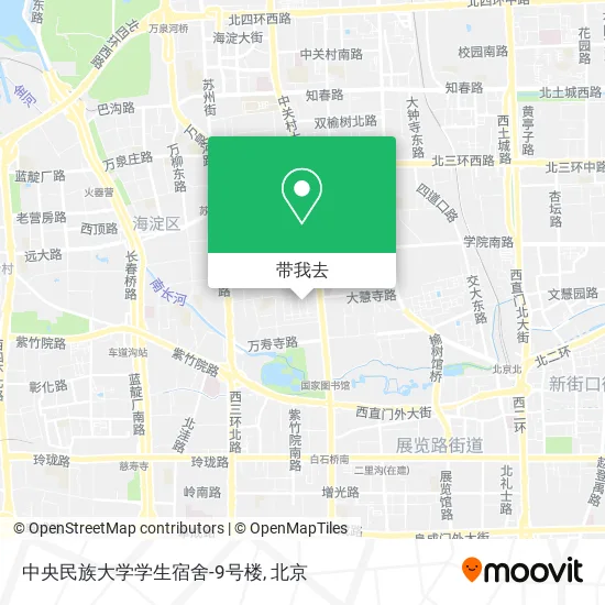 中央民族大学学生宿舍-9号楼地图