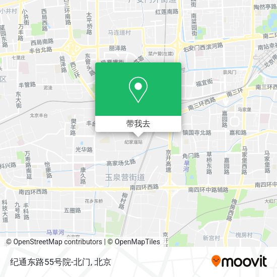纪通东路55号院-北门地图