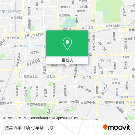 鑫星西单商场-停车场地图