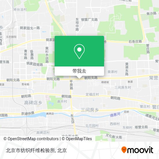 北京市纺织纤维检验所地图
