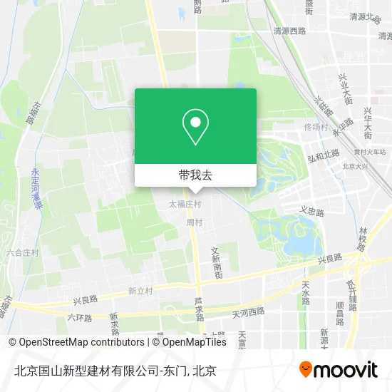 北京国山新型建材有限公司-东门地图