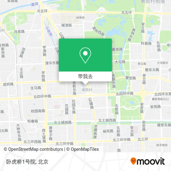卧虎桥1号院地图