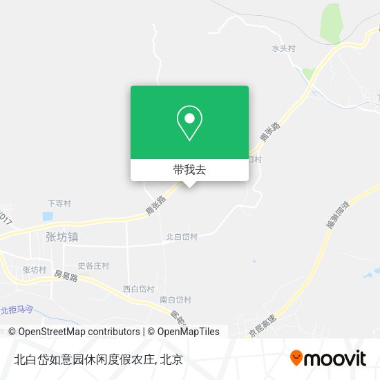 北白岱如意园休闲度假农庄地图