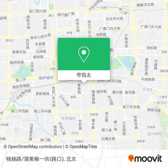 桃杨路/蒲黄榆一街(路口)地图