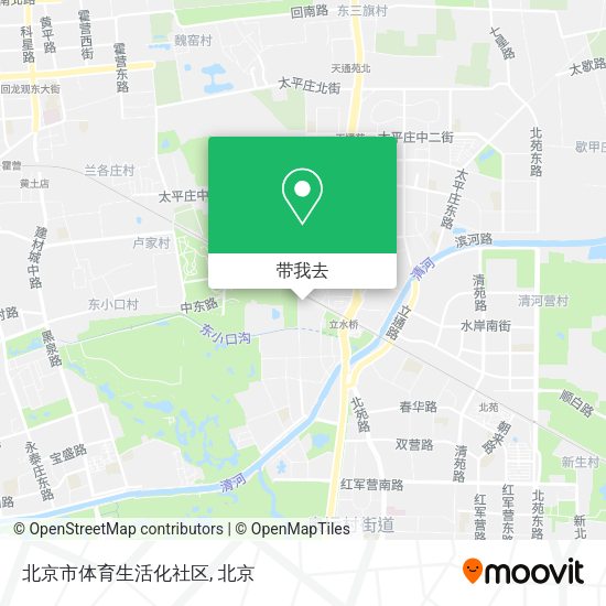 北京市体育生活化社区地图