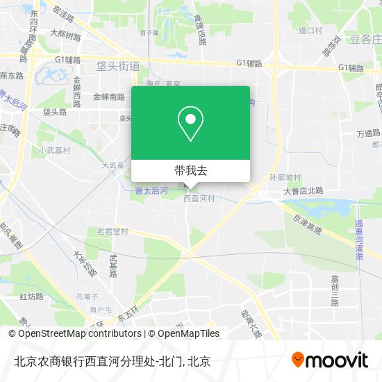 北京农商银行西直河分理处-北门地图
