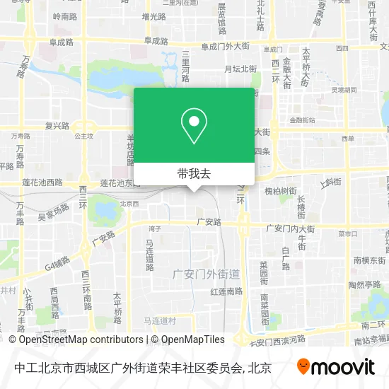 中工北京市西城区广外街道荣丰社区委员会地图