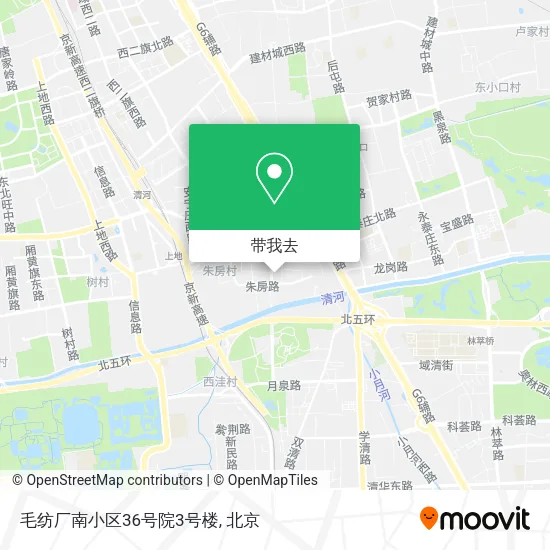 毛纺厂南小区36号院3号楼地图