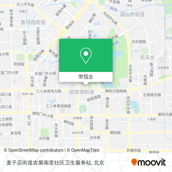 麦子店街道农展南里社区卫生服务站地图