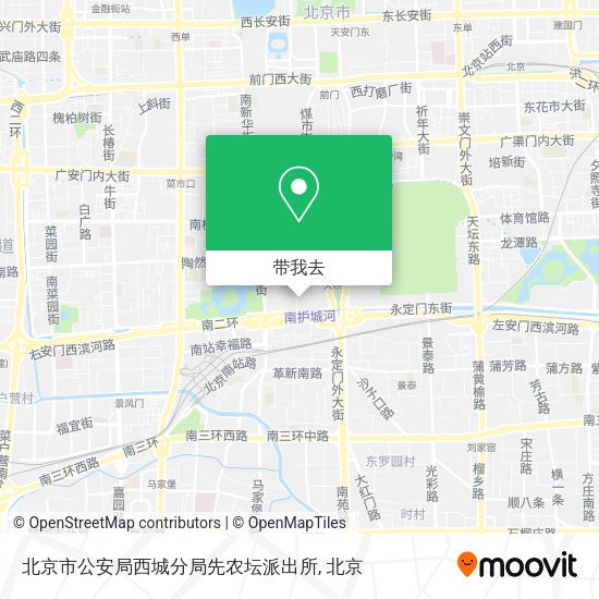 北京市公安局西城分局先农坛派出所地图