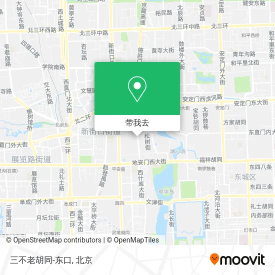 三不老胡同-东口地图