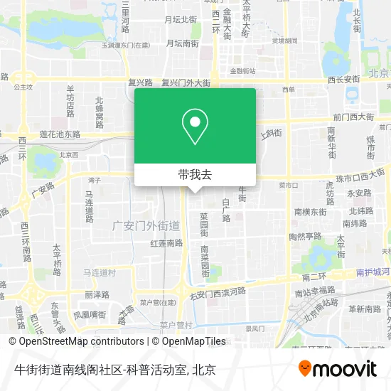 牛街街道南线阁社区-科普活动室地图