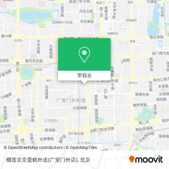 榴莲京京蛋糕外送(广安门外店)地图